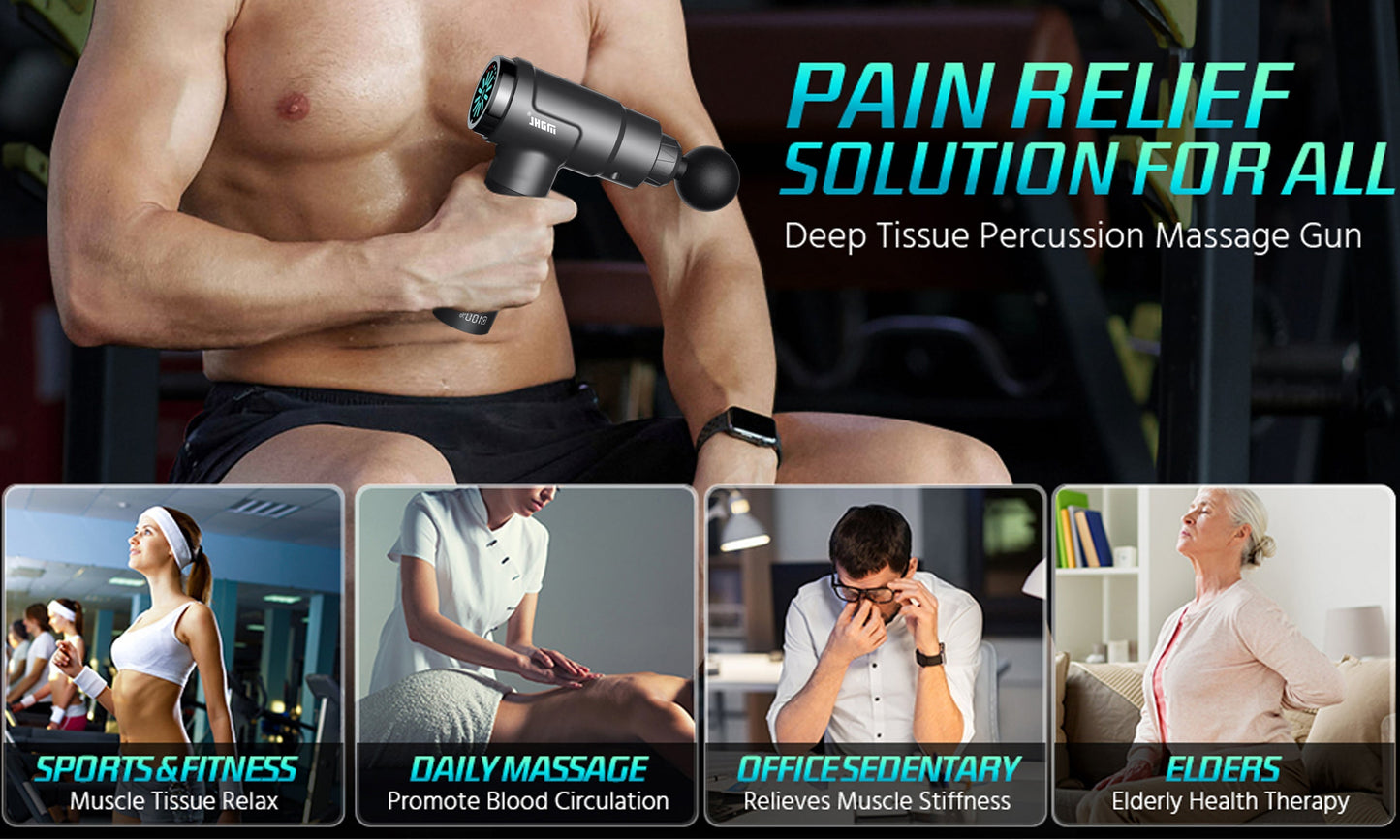 Mini Pistolet Massage Portable — Récupération Musculaire Sans Fil